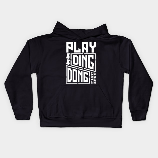 Play Ja Ja Ding Dong Song - Fire Saga Kids Hoodie by RetroReview